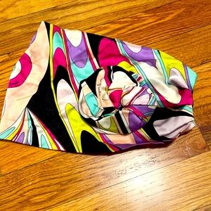 Emilio Pucci Multicolor Hair Scarf
